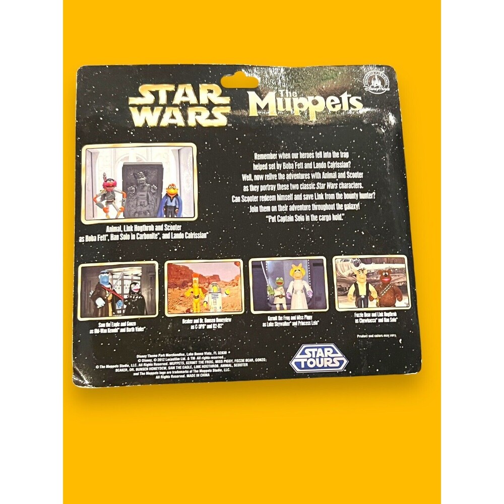 Star Wars The Muppets Animal Link Hogthrob Scooter as Boba Fett Han Solo NEW NWT - Picture 4 of 8